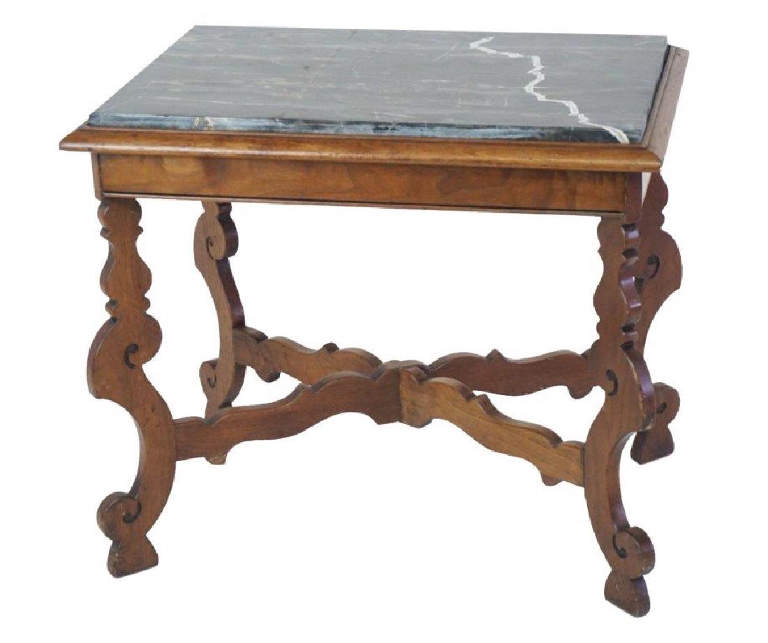 1930s Inset Marble Top Coffee Table (1 of 4)