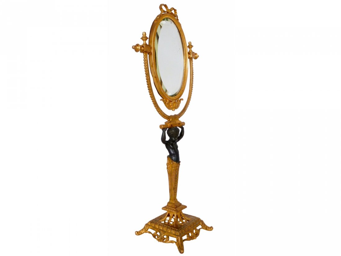 Bronze Table Top Dressing Mirror (1 of 2)