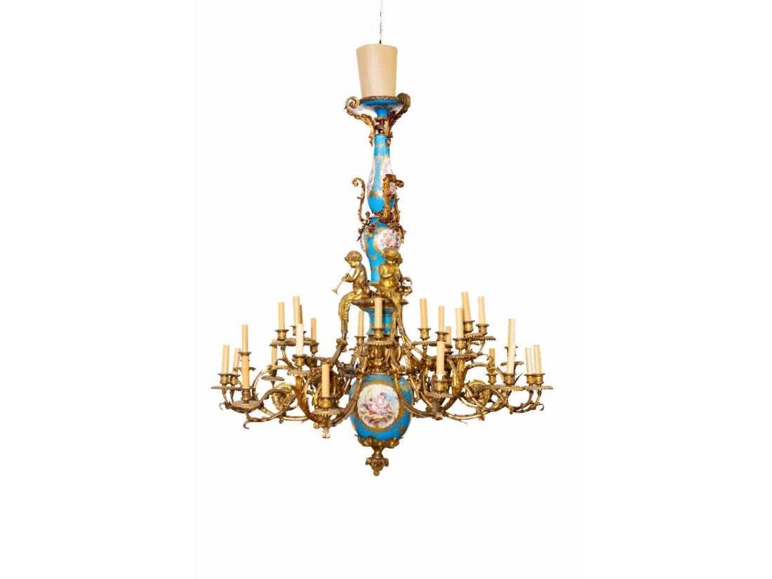 Palace Size Sevres Chandelier (1 of 6)