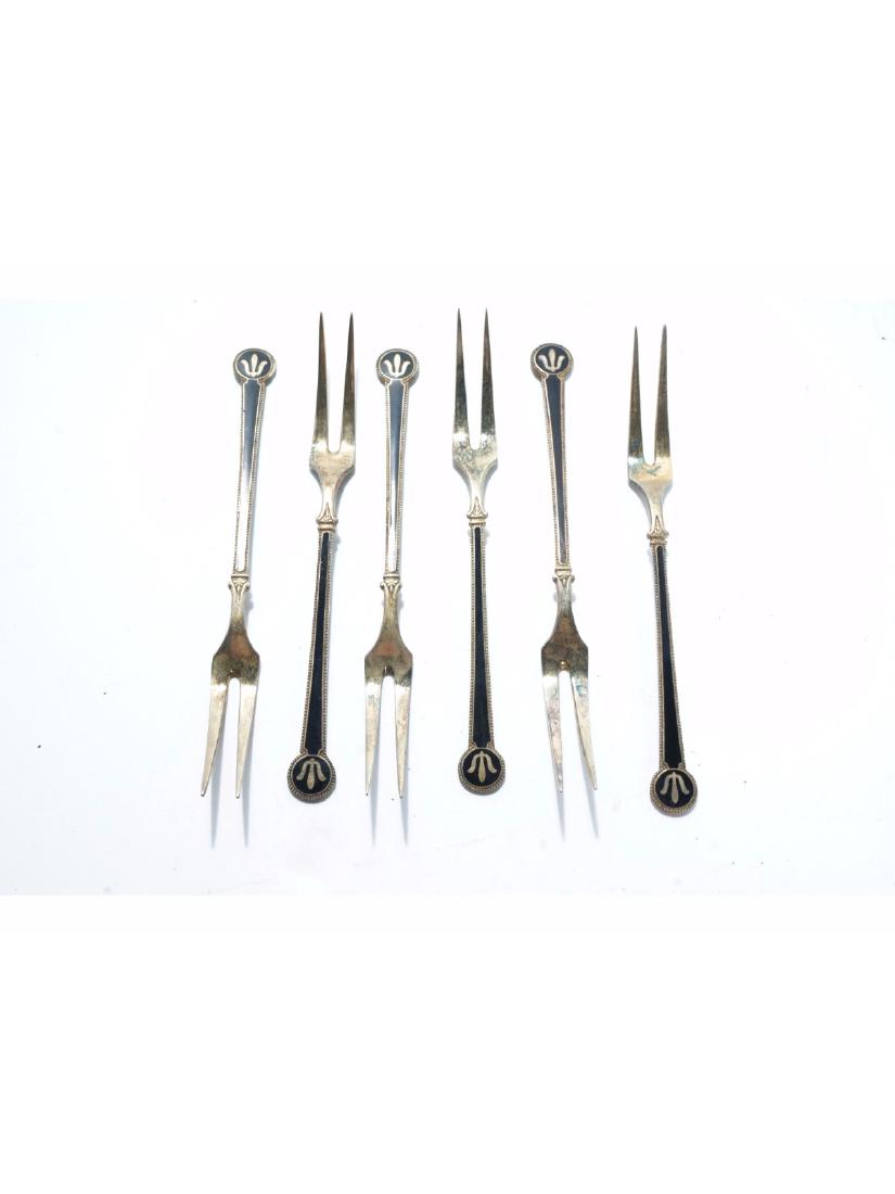 Set of David Andersen Sterling Silver Forks (1 of 5)