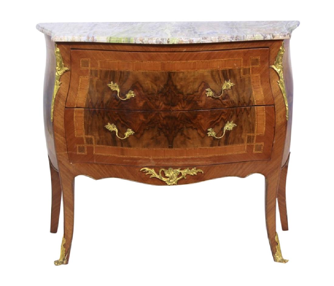 Louis XV Style Bombe Commode (1 of 10)