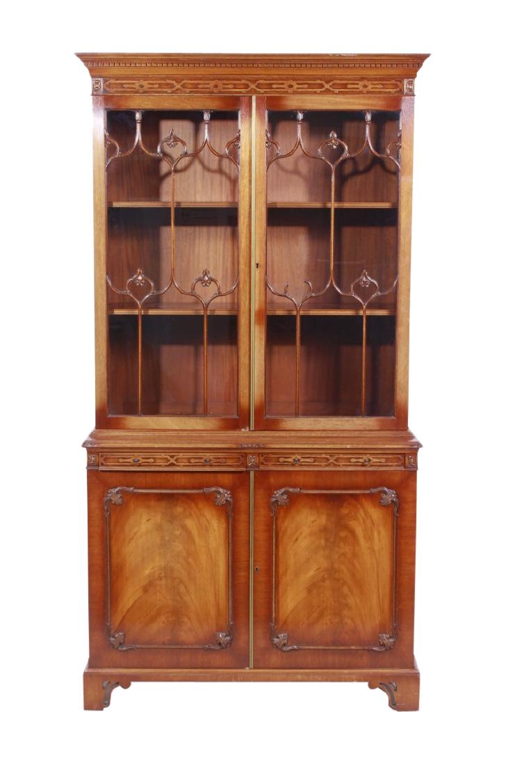 George III Style Library Cabinet (1 of 10)