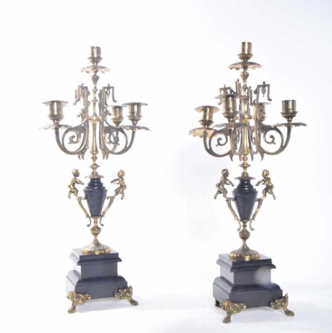 Pair Renaissance Revival Candelabra (1 of 9)