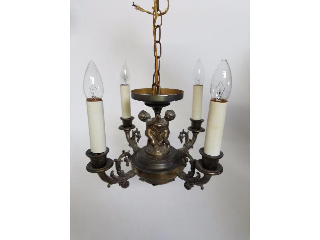 Vintage Brass Cherub Chandelier (1 of 4)