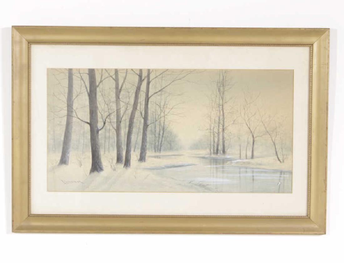 Winter Landscape, Pastel (1 of 6)