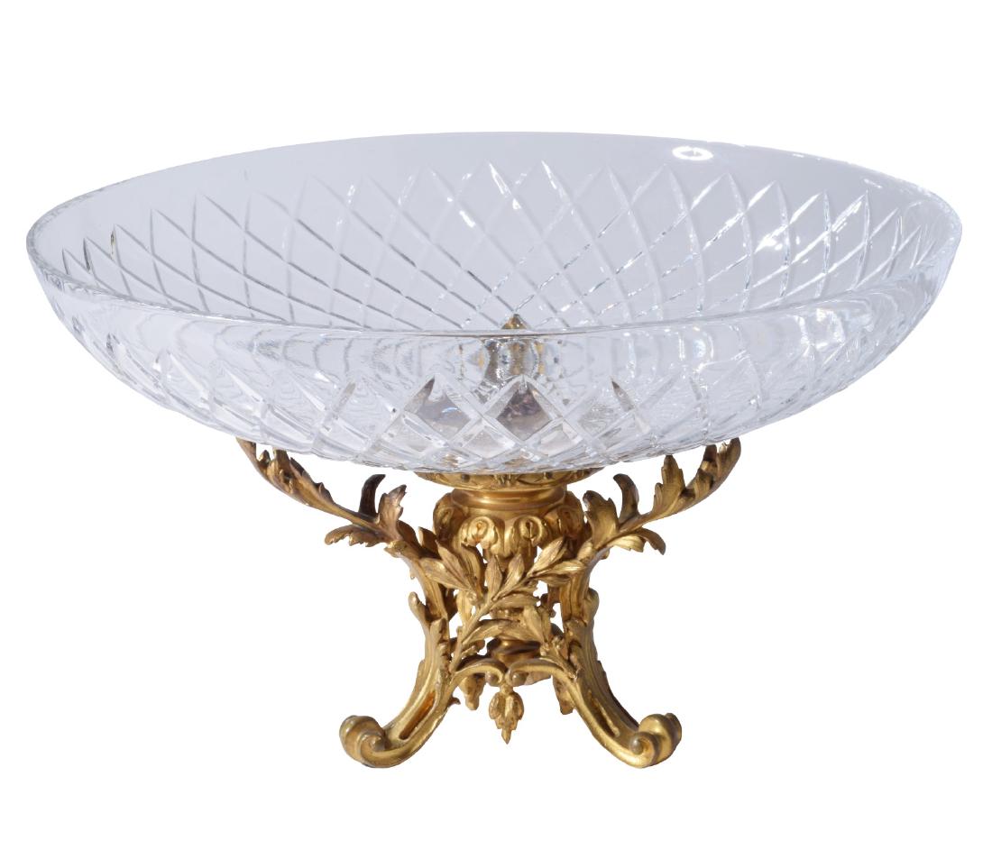 Bronze and Crystal Center Bowl (1 of 8)