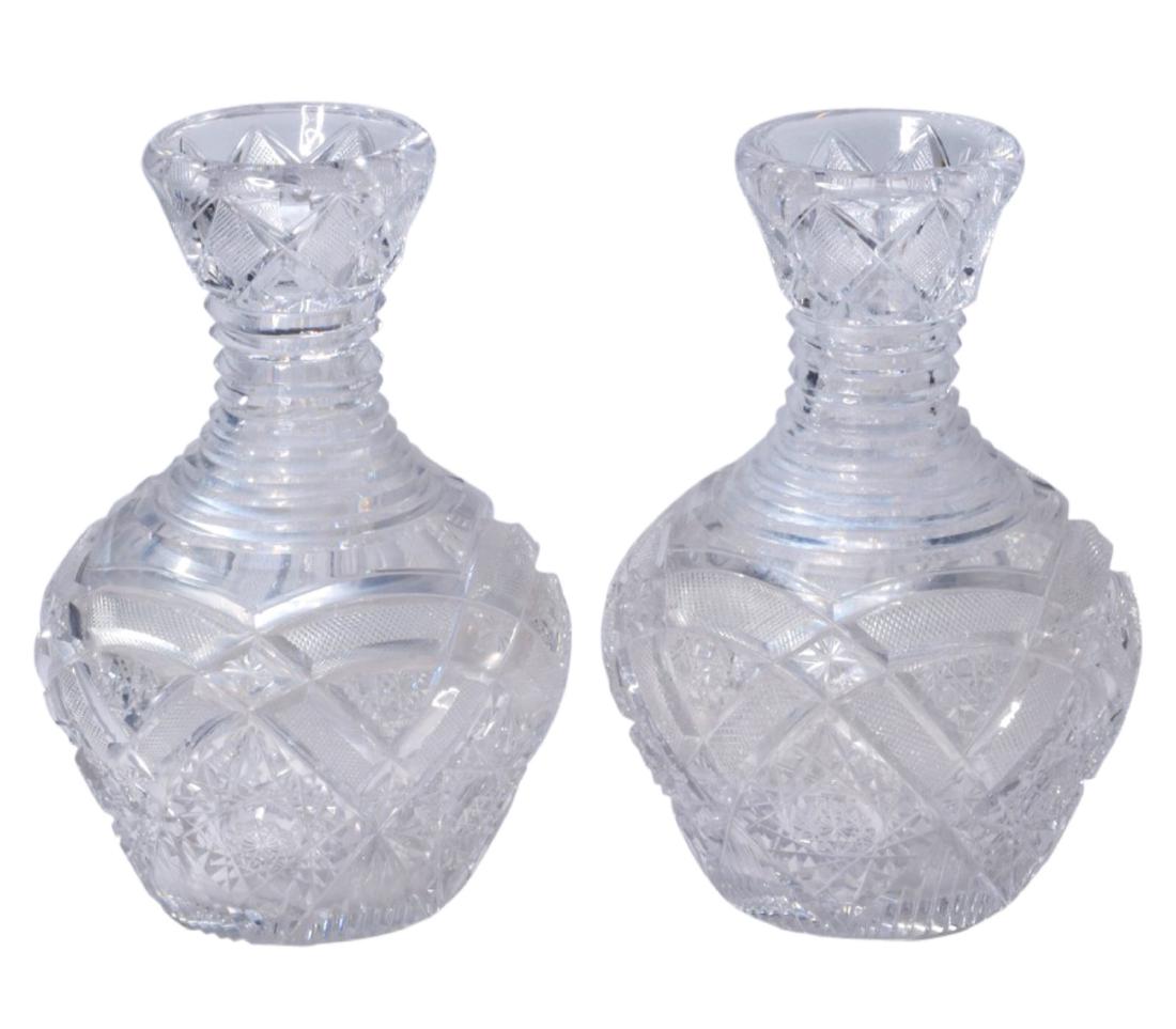 Pr Victorian Cut Crystal Urns (1 of 7)