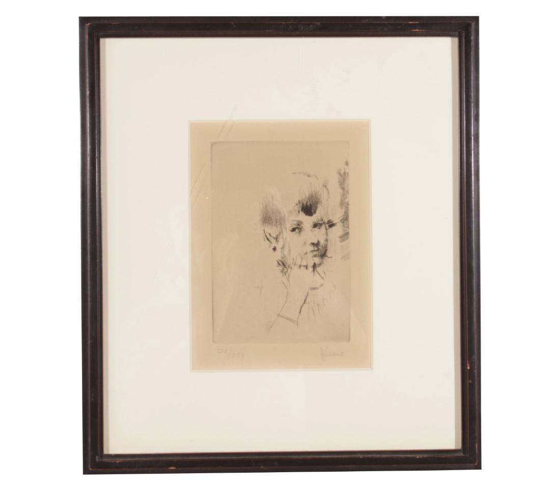 Levine, Jack (1915-2010)  Lithograph of Young Boy (1 of 6)
