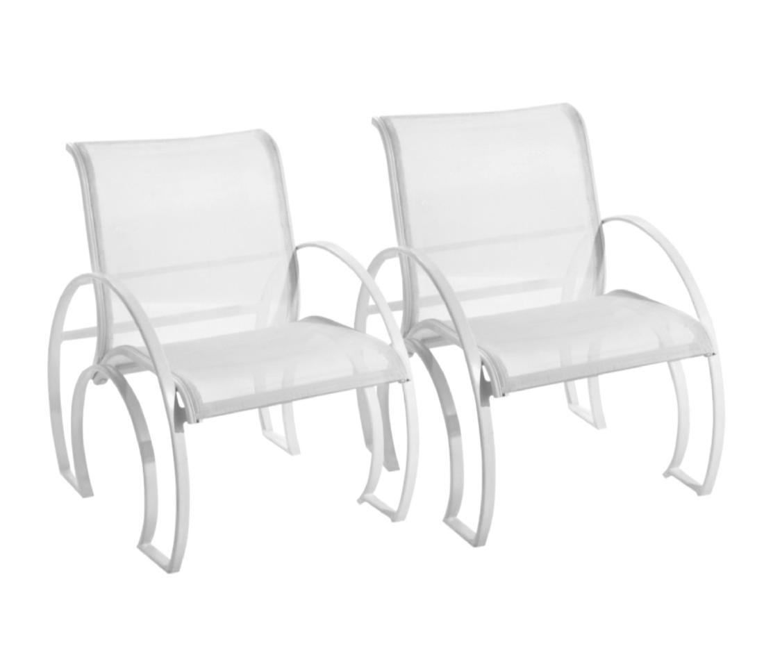 Pair Modern Garden Chairs (1 of 7)