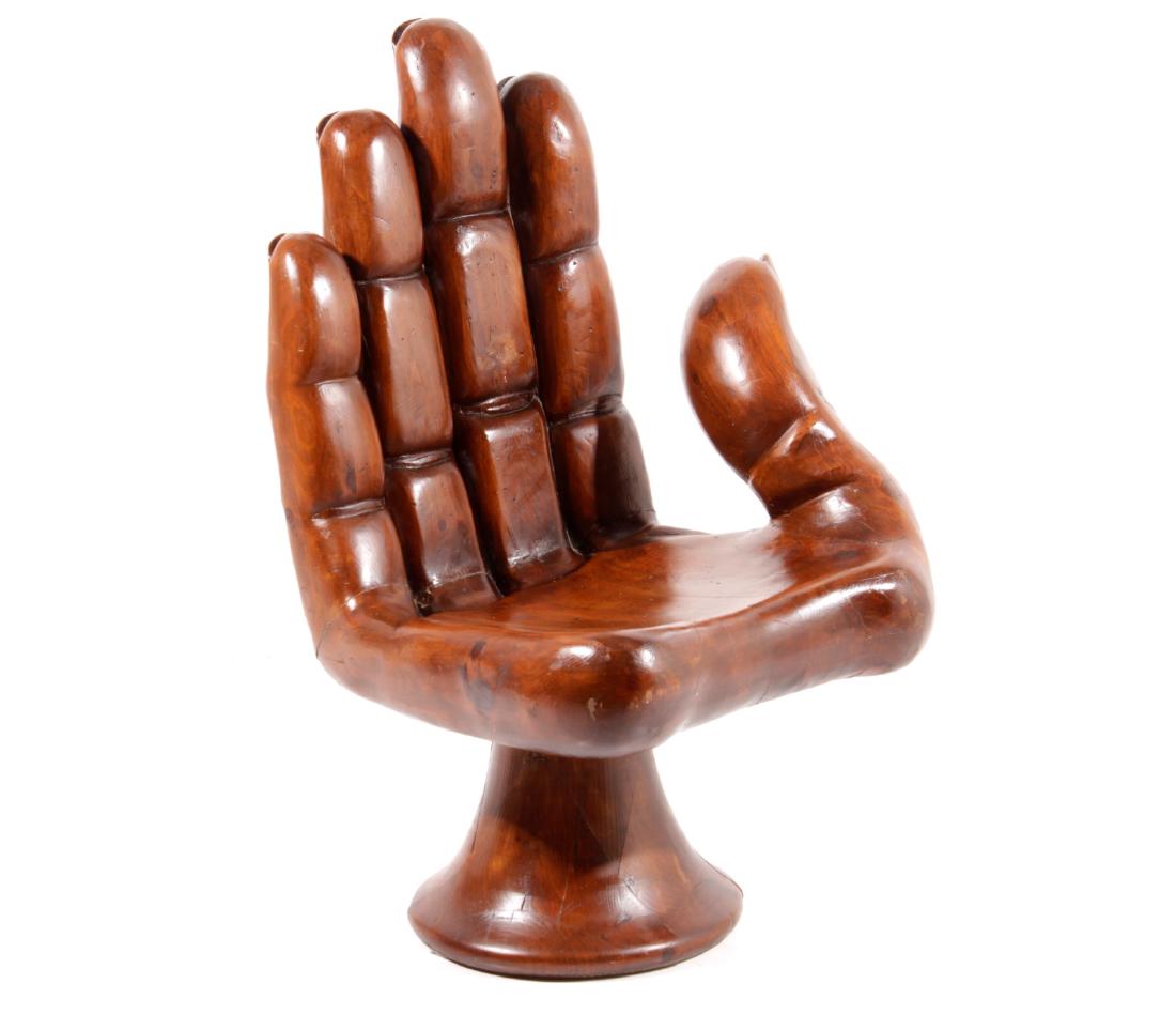 Carved Wooden Hand Chair (1 of 7)