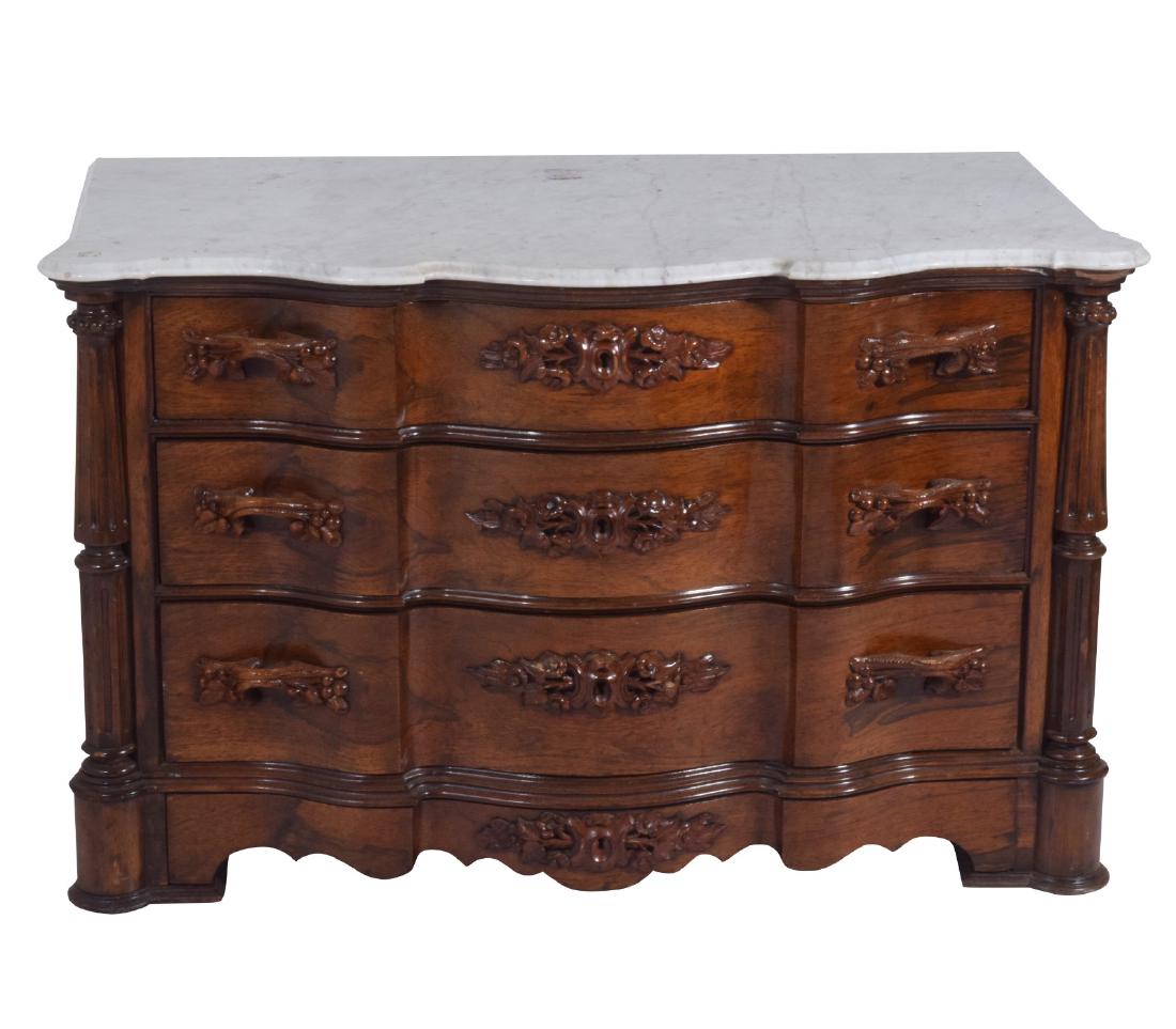 Rococo Revival Marble Top Commode (1 of 11)