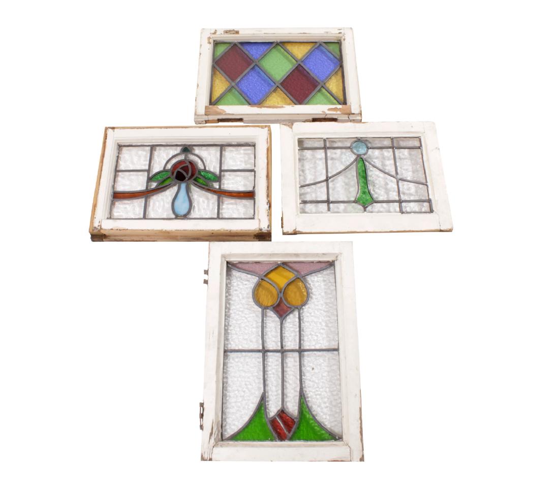 Four Small Stained-Glass Window (1 of 6)