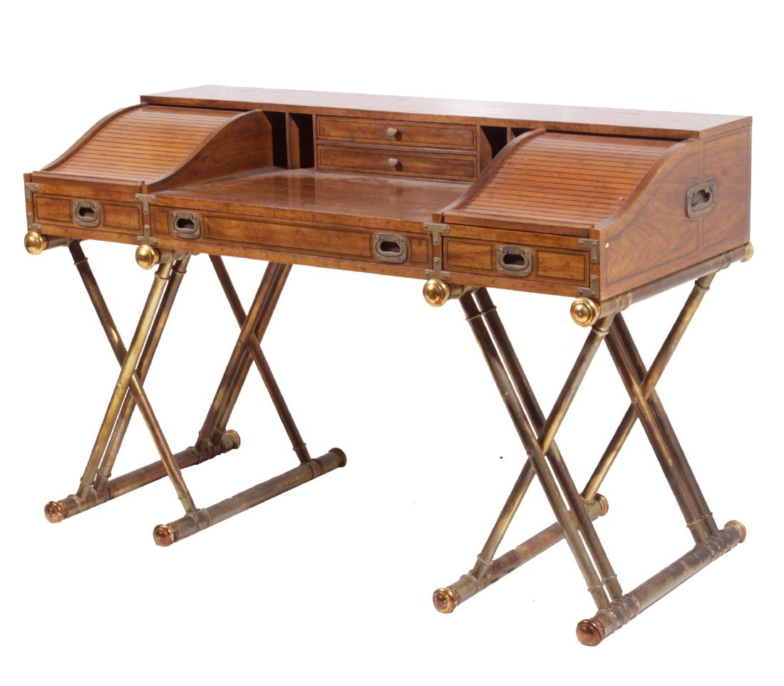Drexel (attributed) Campaign Desk (1 of 6)