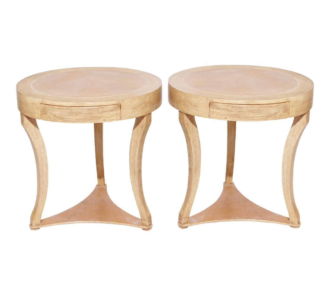 Pair Gueridons in White Ash (1 of 7)