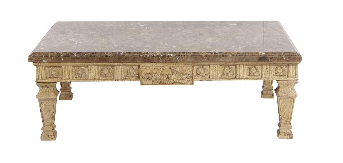 French Neoclassical Style Coffee Table (1 of 6)