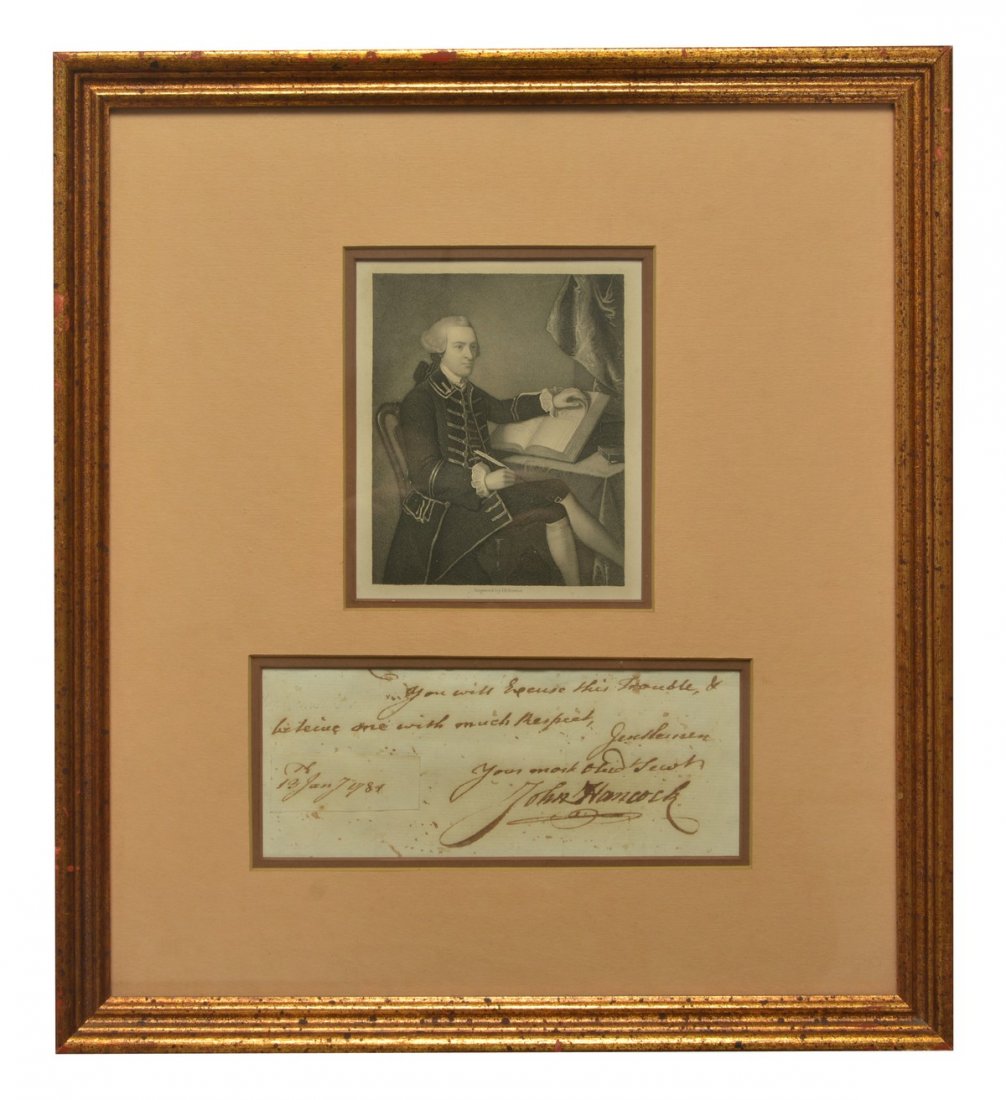 Autograph of John Hancock (1 of 3)