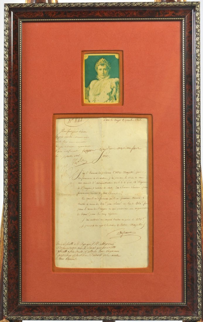 Autograph of Napoleon Bonaparte, King of France. (1 of 5)