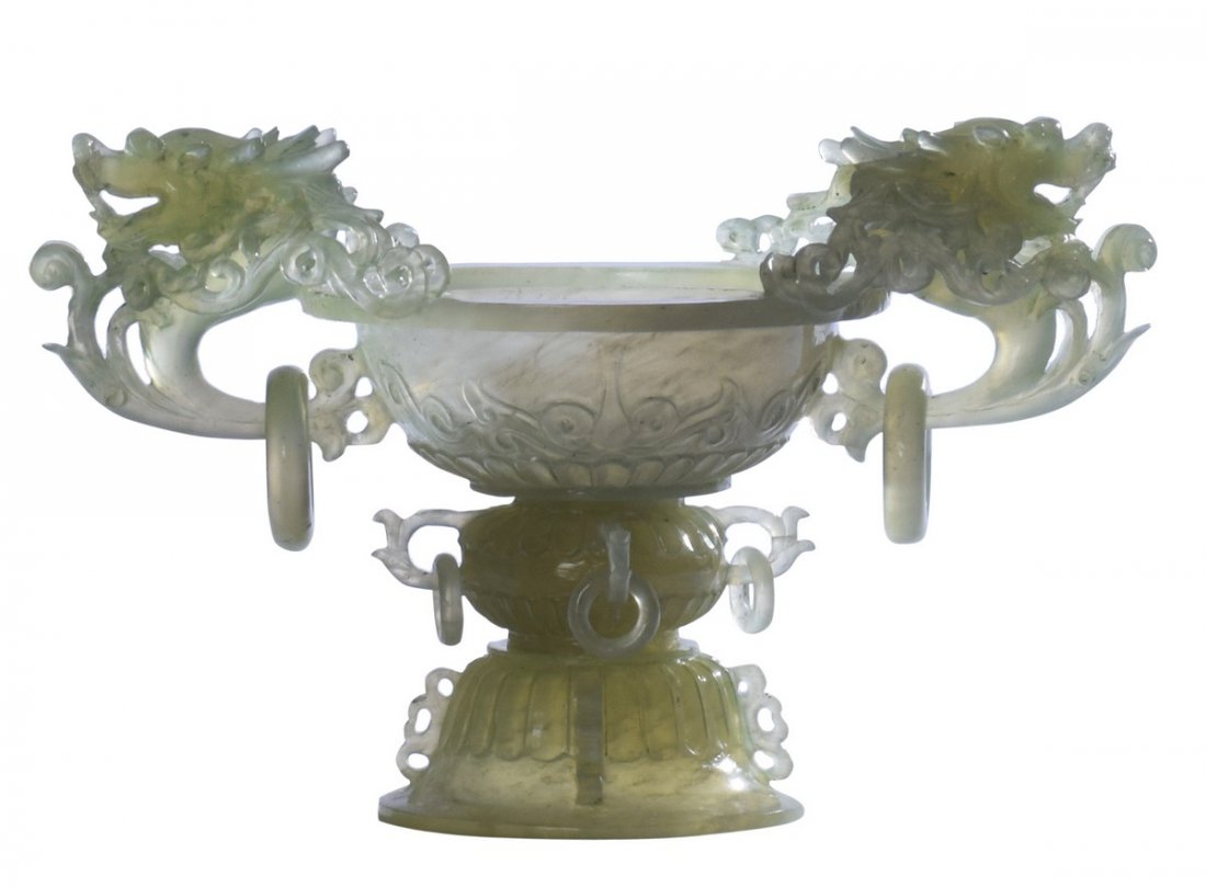 Jade Table Urn, Asian, 19th C (1 of 5)