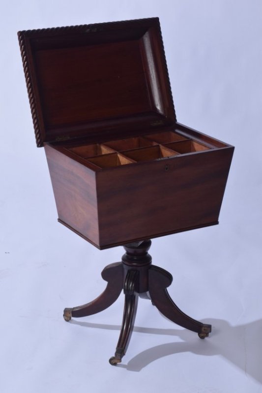 English Cellarette on Stand, 19th c (1 of 7)