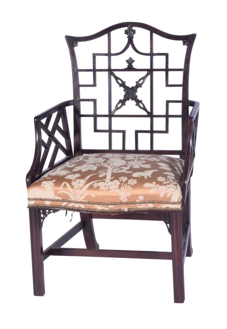 George III 18th or 19th C "Cockpen" Armchair (1 of 9)