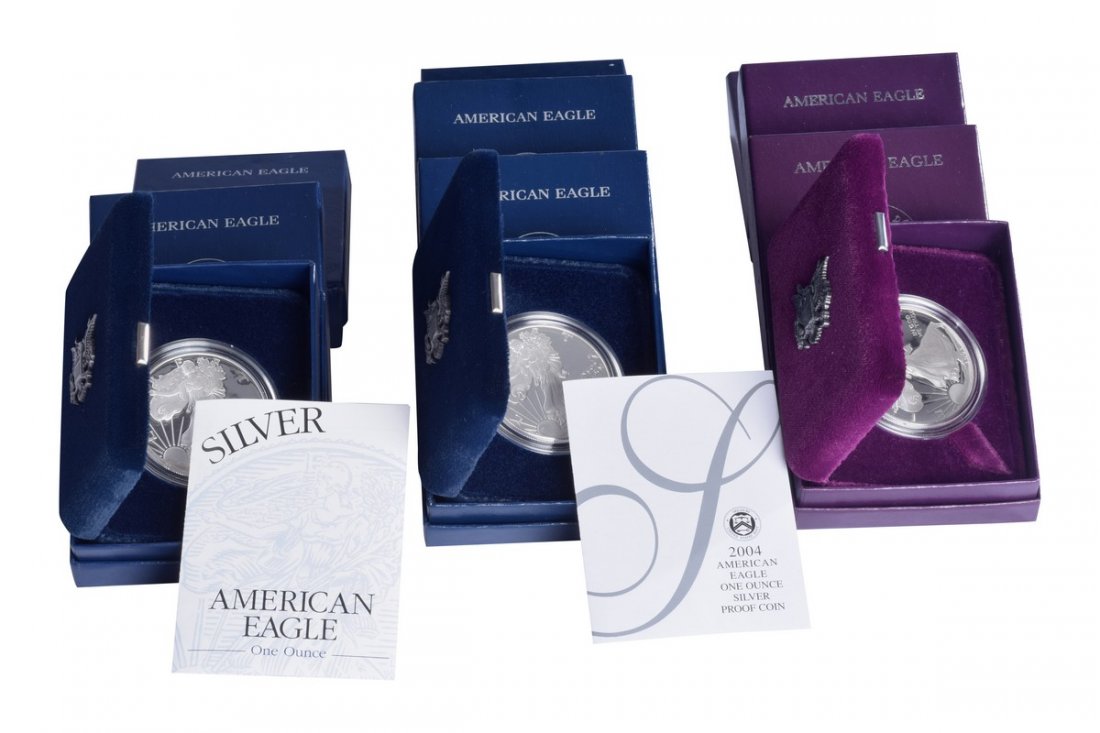 Eleven Boxed US Mint American Silver Coins (1 of 7)