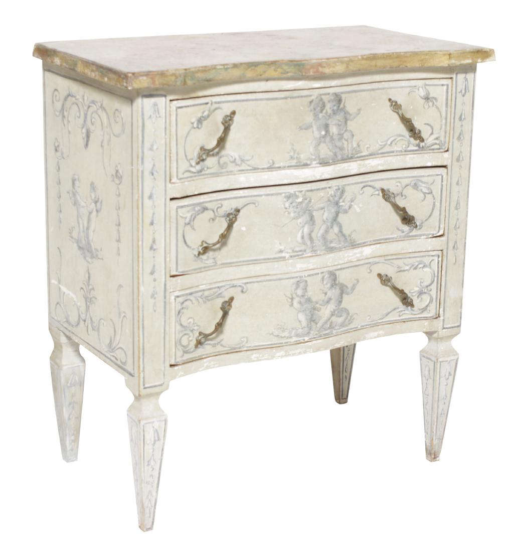 Painted Italian Louis XV Style Commode (1 of 7)