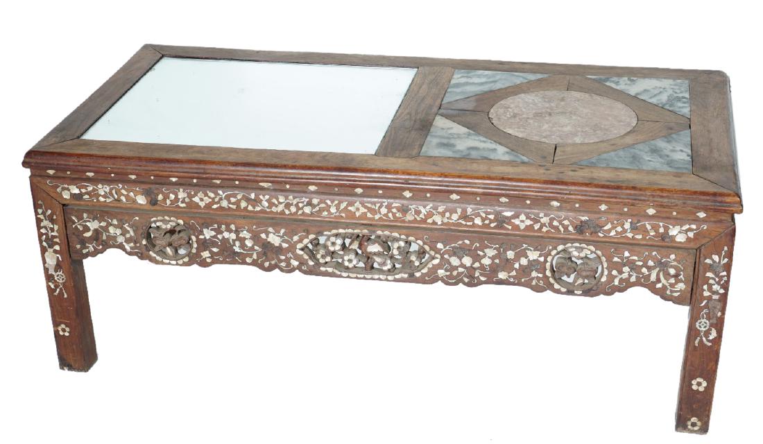 Chinese Carved and Inlaid Low Table (1 of 7)