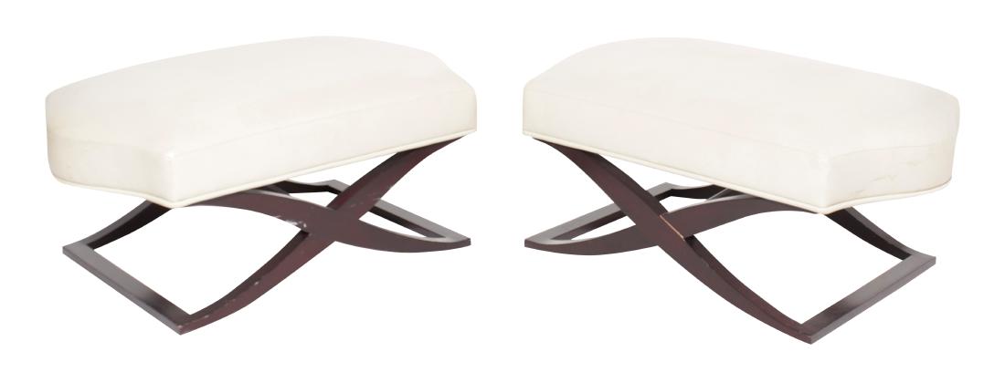 Pair DONGHIA Ottomans (1 of 7)