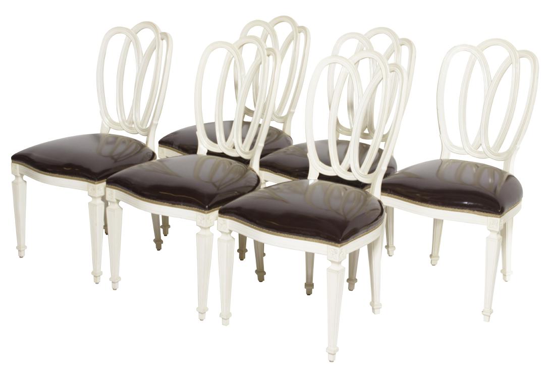 Set of Six Ribbon Back Dining Chairs (1 of 7)