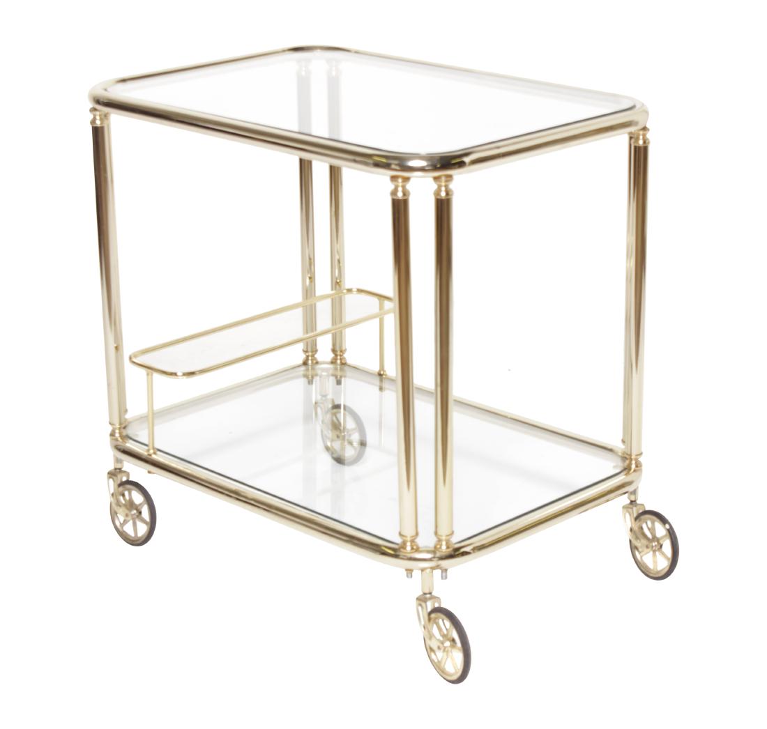 Mid C Brass Tea Cart (1 of 5)