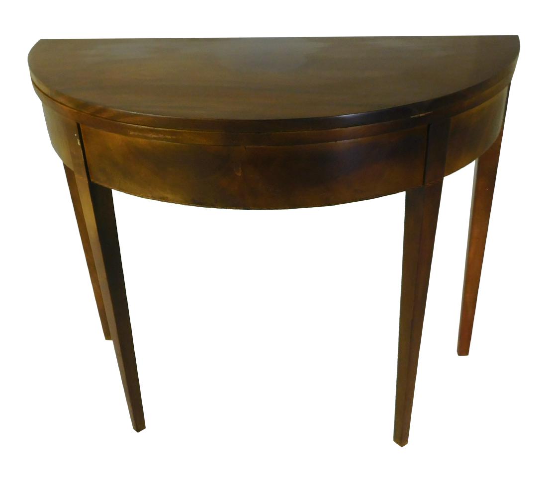 18th C Demilune Games Table (1 of 7)