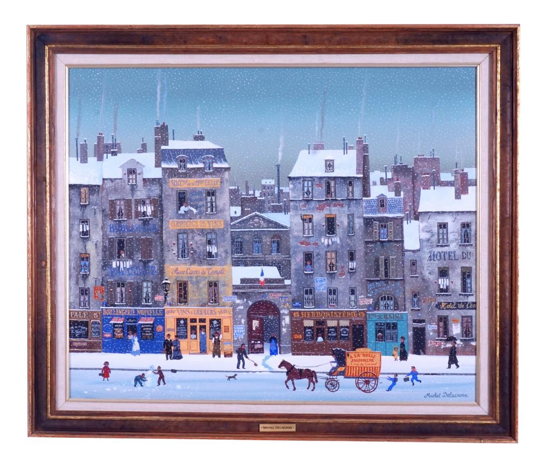 Michel Delacroix (French, 1933 - ) Oil On Canvas (1 of 9)