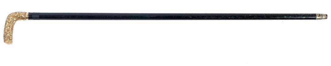 Gold Handled Cane Belonging To William W. Thomas (1 of 7)