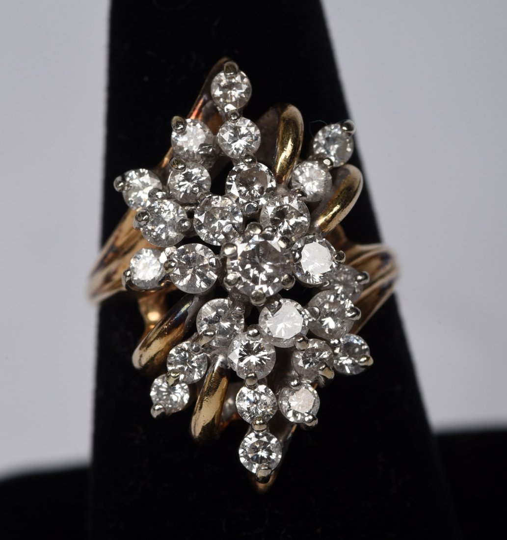 4ctw Diamond Cluster Ring (1 of 4)