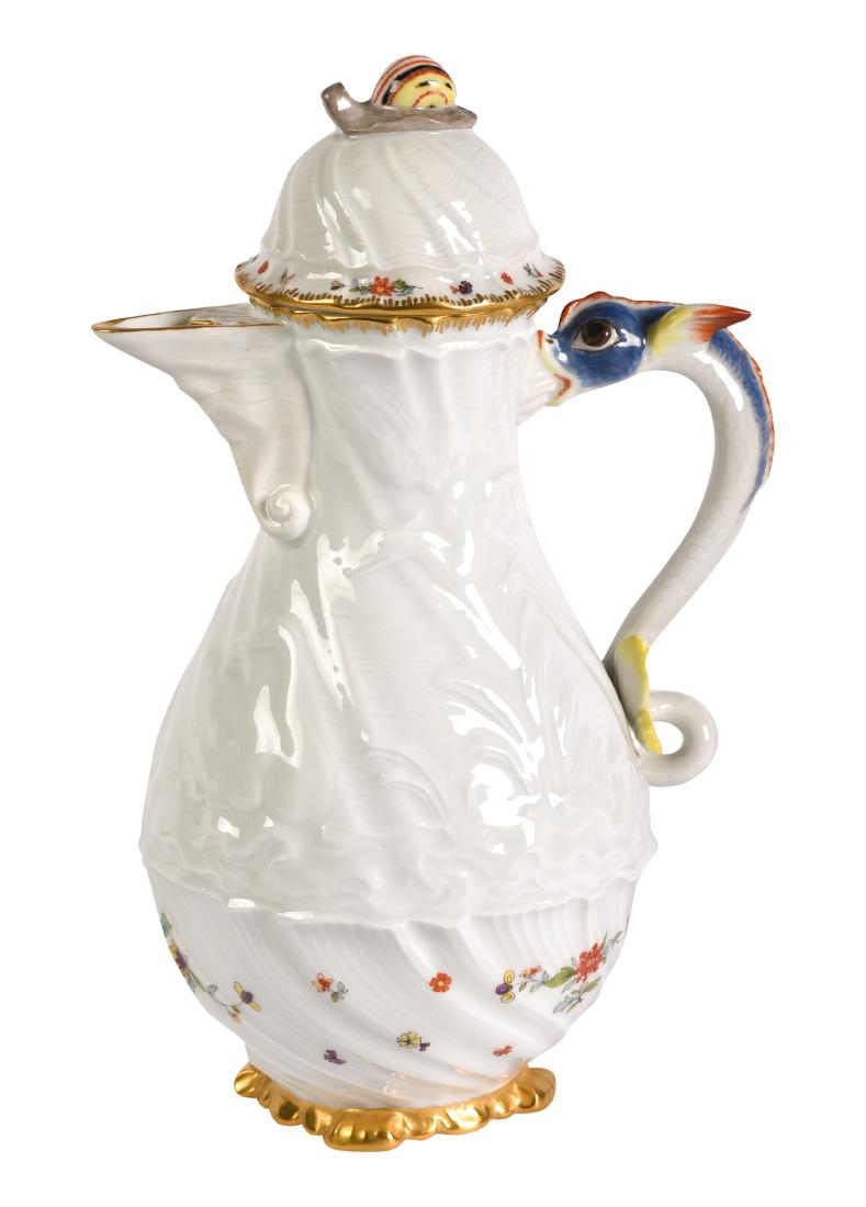 Meissen Serpent Handle Coffee Pot (1 of 5)
