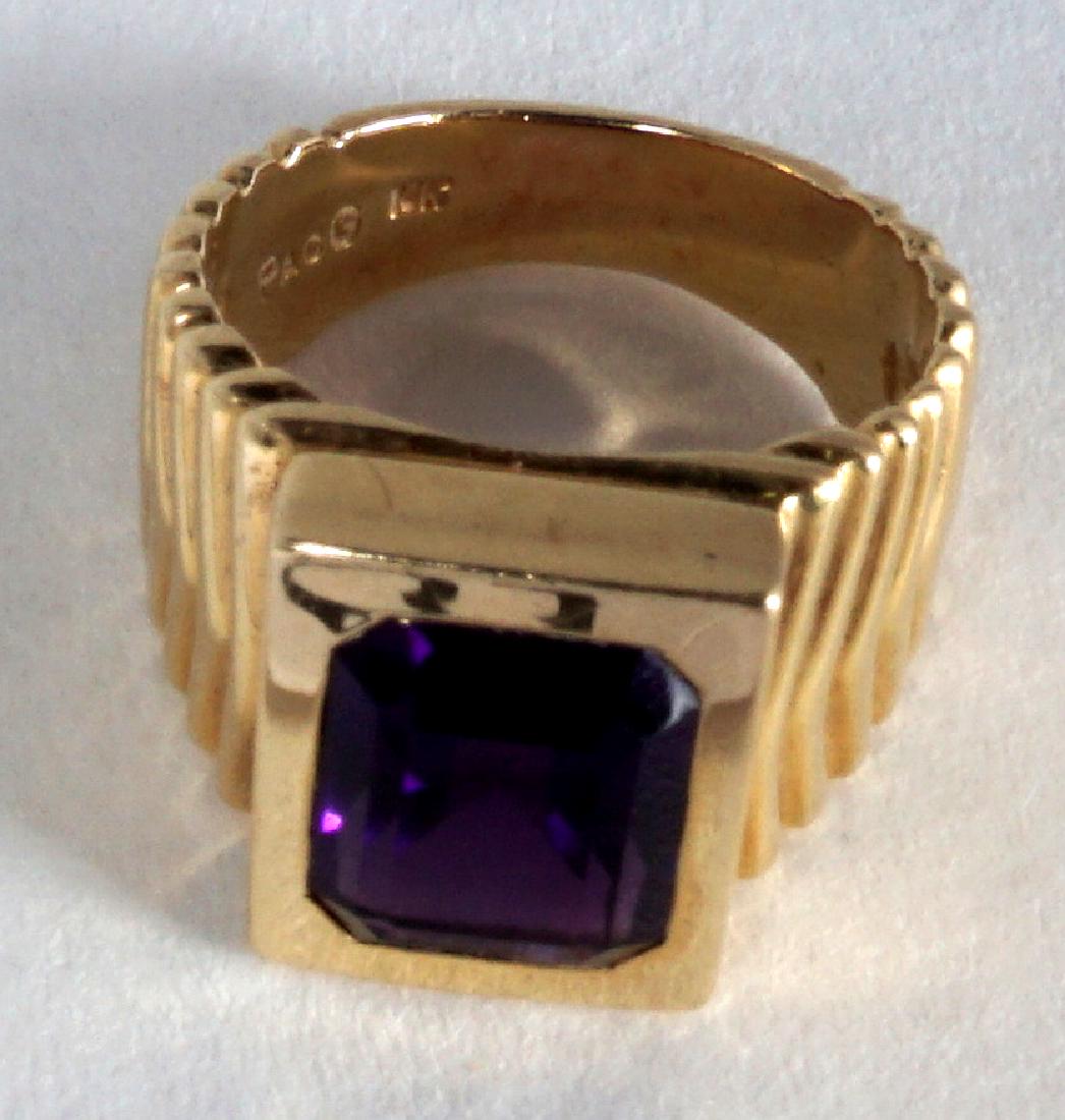 Ladies 14k Gold & Amethyst Ring 7.5 Sz 10.46 Grams (1 of 4)