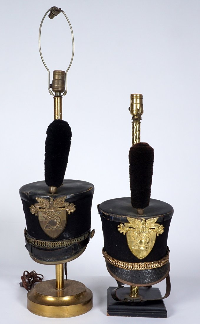 Two West Point Shako Tar Bucket Cadet Hats (1 of 6)