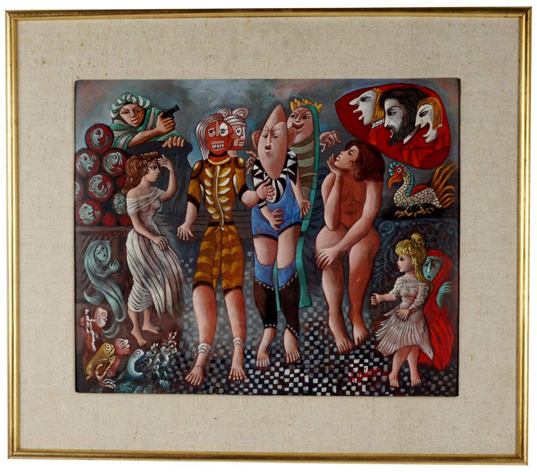 Julio De Diego 1900 - 1979 Oil Tempera On Panel (1 of 6)