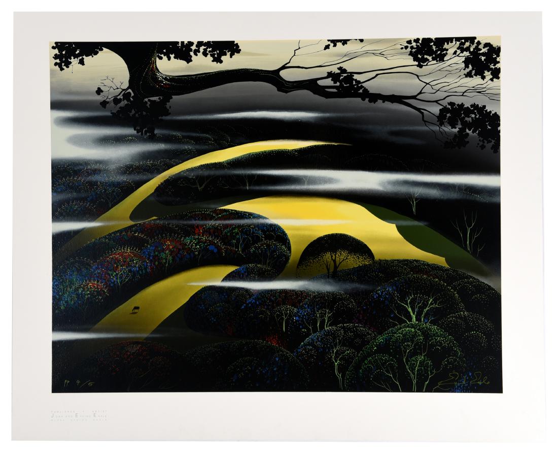 Eyvind Earle Serigraph "A Summer Day" # Pp 4/5 (1 of 3)