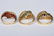 3 14k Gold Ladies Rings Ruby Sapphire Emerald - 3