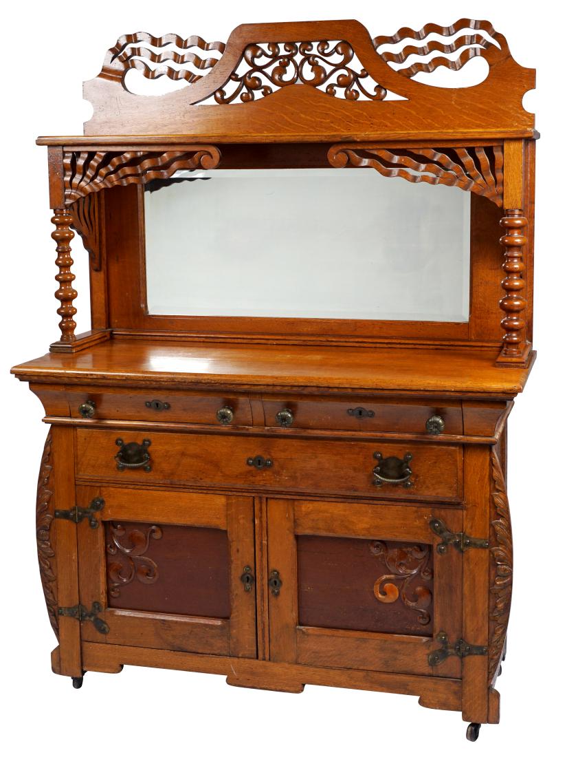 Antique Oak Server (1 of 6)