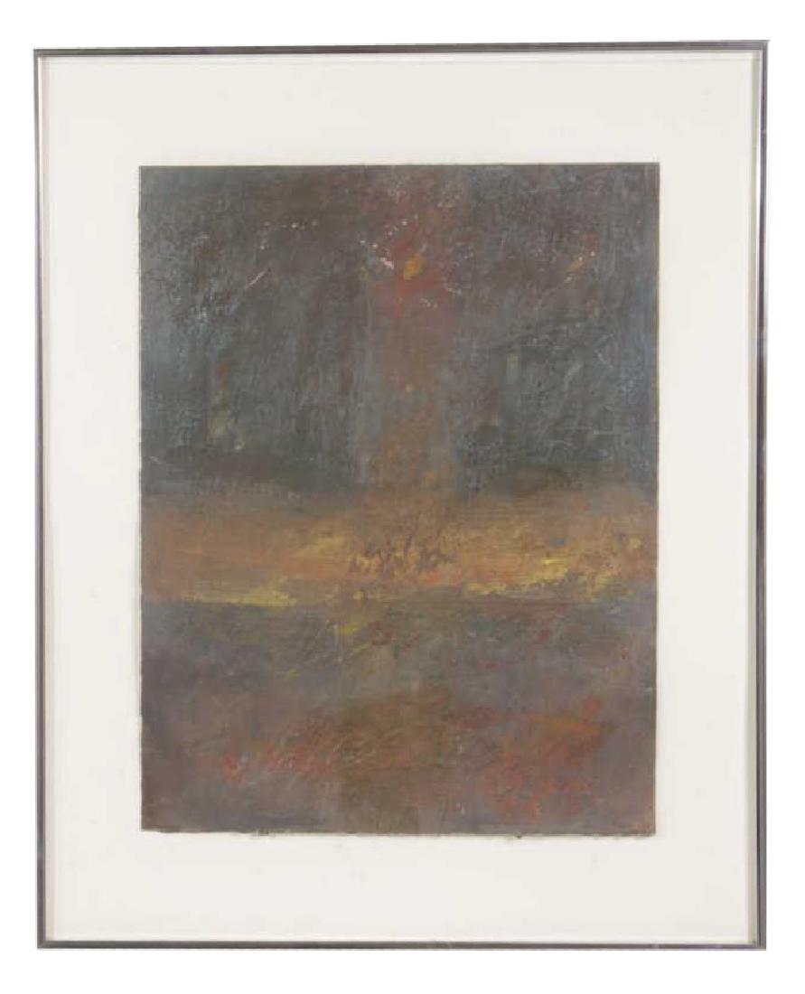 Duncan Stewart Reflection #34: Encaustic on paper. 19"H x 15"W