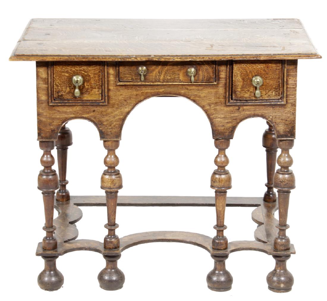 William & Mary Oak Lowboy / Dressing Table (1 of 6)