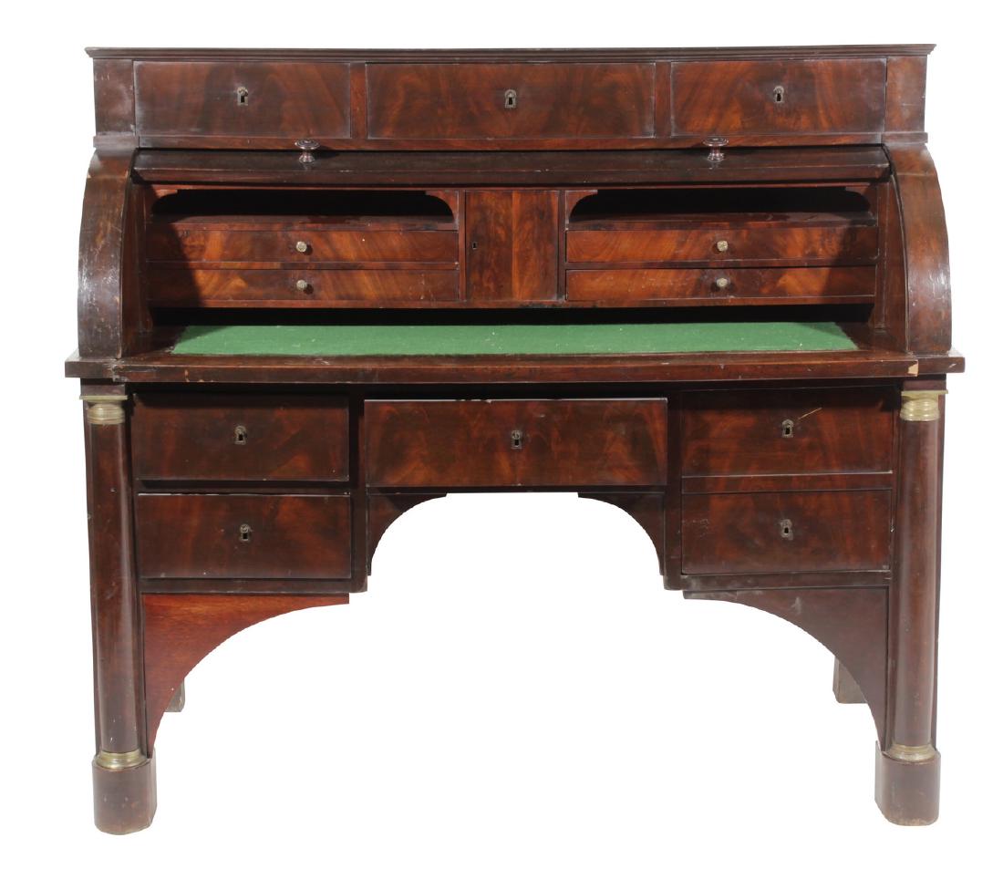 Empire Style Bureau a Cylinder (1 of 7)