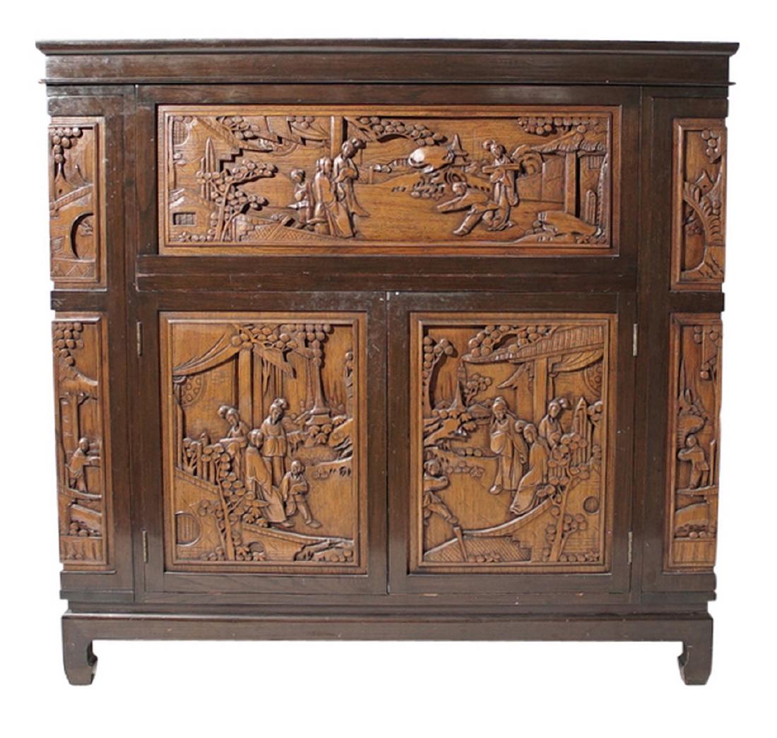 Modern Chinese Style Liquor Cabinet (1 of 13)