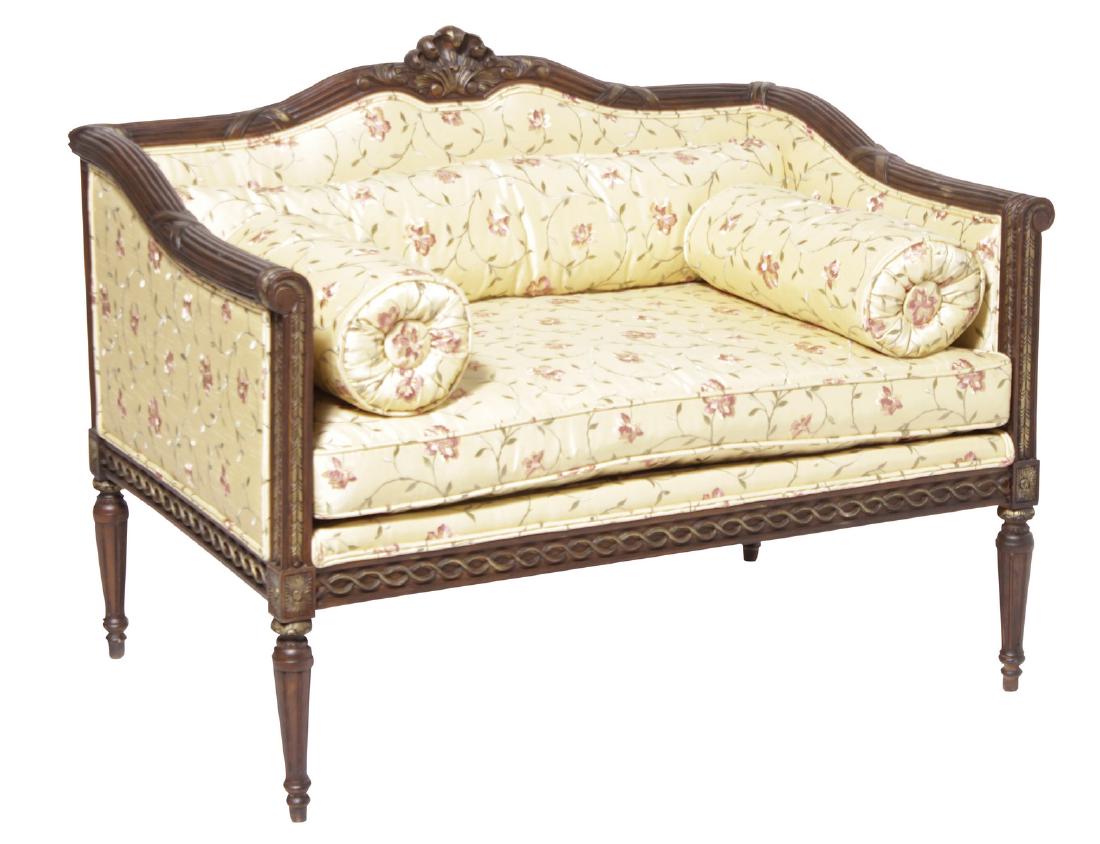 Louis XVI Style Box Settee (1 of 7)