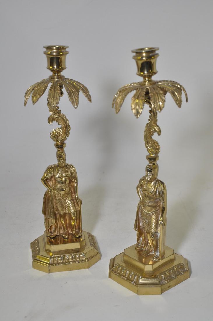 Two Pairs Brass Candlesticks (1 of 9)