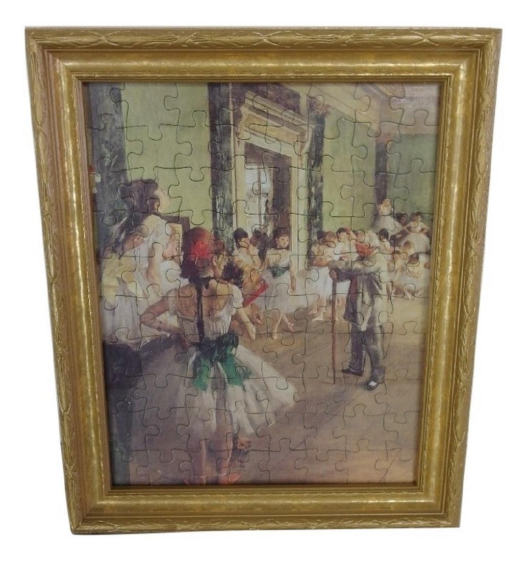 Framed jigsaw puzzle depicting Edgar Degas' (1 of 4)