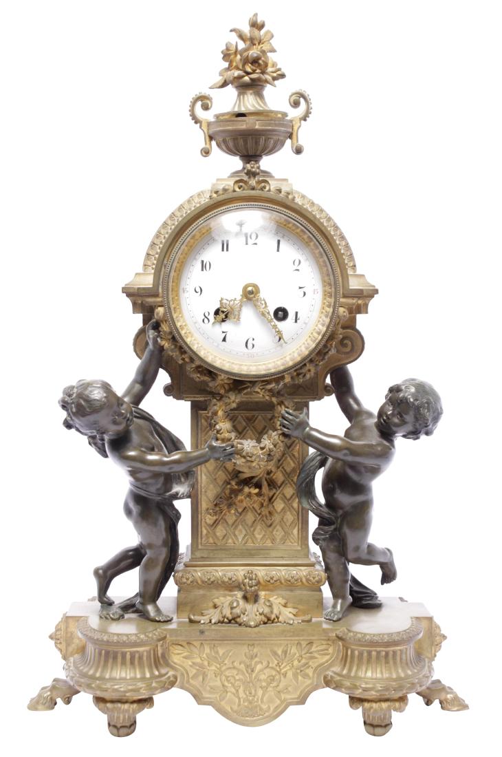 Louis XVI Style Bronze Clock (1 of 13)