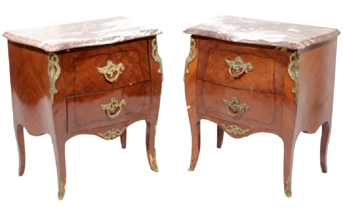 Pair Louis XV Style Diminutive Commodes (1 of 7)